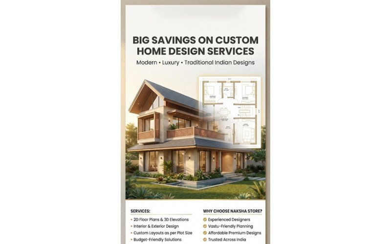 🎉 Big Savings on Custom Home Design Services at Naksha Store